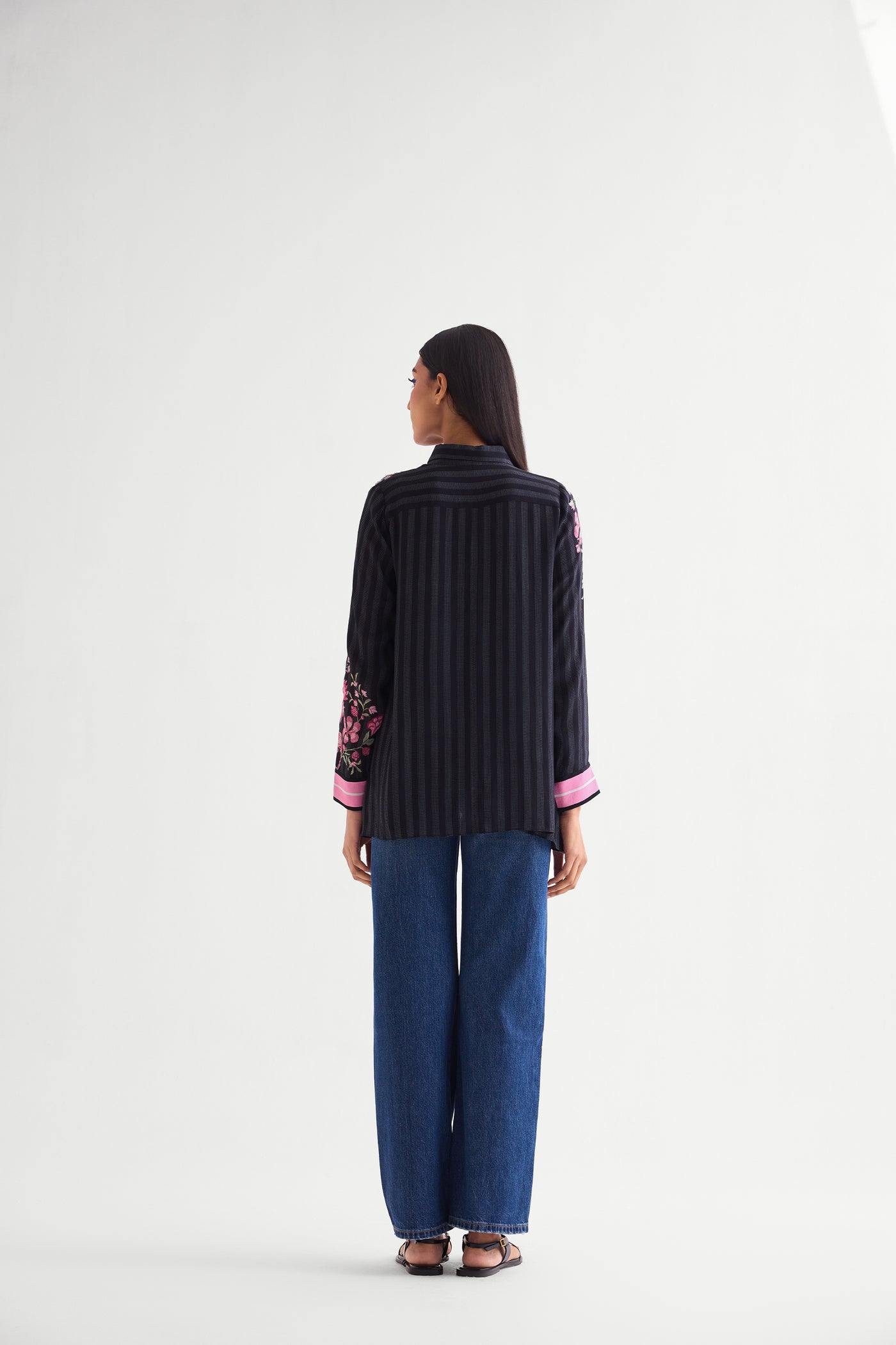 Namrata Joshipura Floret Hankerchief Shirt indian designer wear online shopping melange singapore
