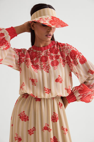 Namrata Joshipura Floret Long Boho Dress indian designer wear online shopping melange singapore