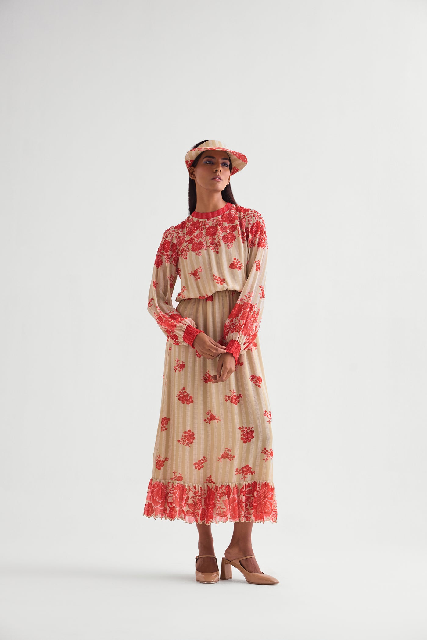 Namrata Joshipura Floret Long Boho Dress indian designer wear online shopping melange singapore