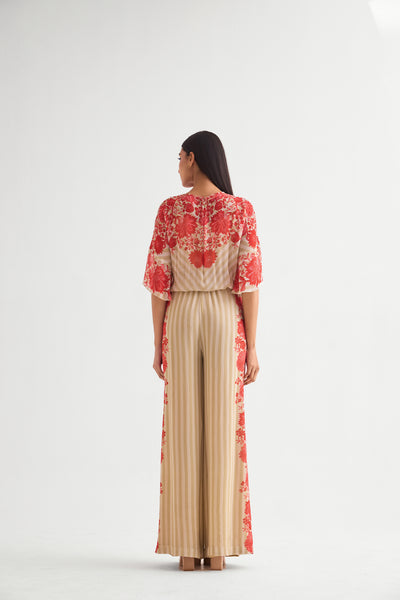 Namrata Joshipura Floret Side Frill Jumpsuit indian designer wear online shopping melange singapore