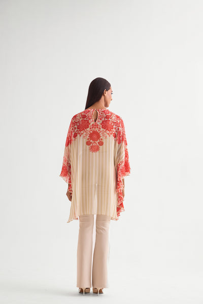 Namrata Joshipura Floret Side Frill Tunic indian designer wear online shopping melange singapore