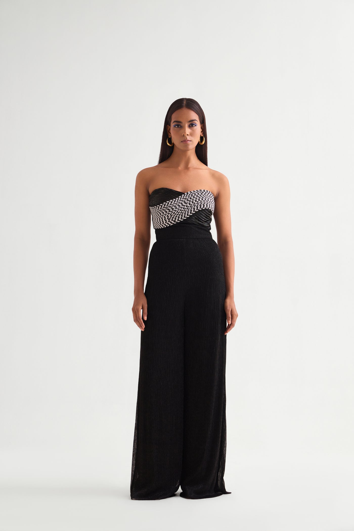 Namrata Joshipura Flow Wave Corset Jumpsuit indian designer wear online shopping melange singapore