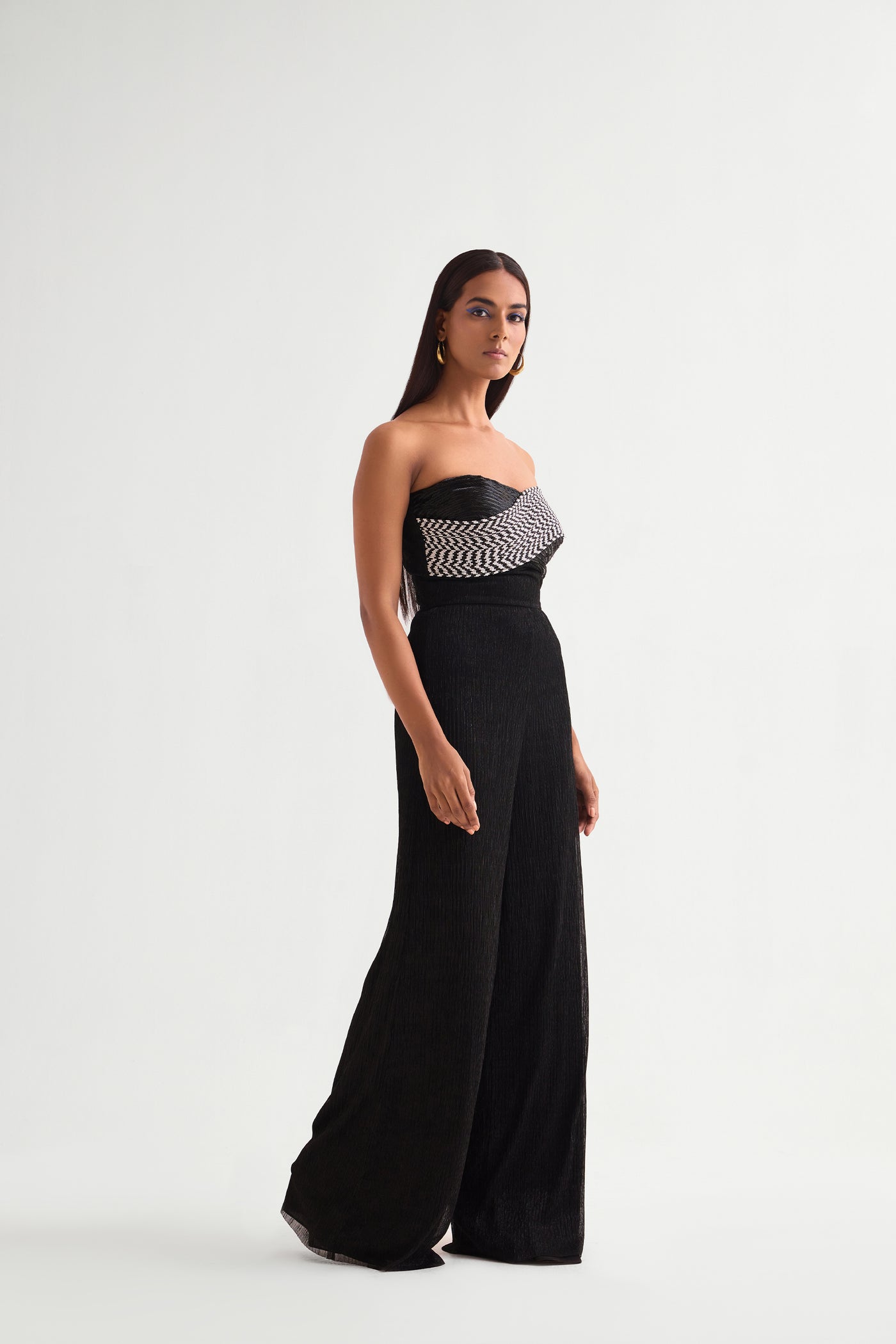 Namrata Joshipura Flow Wave Corset Jumpsuit indian designer wear online shopping melange singapore