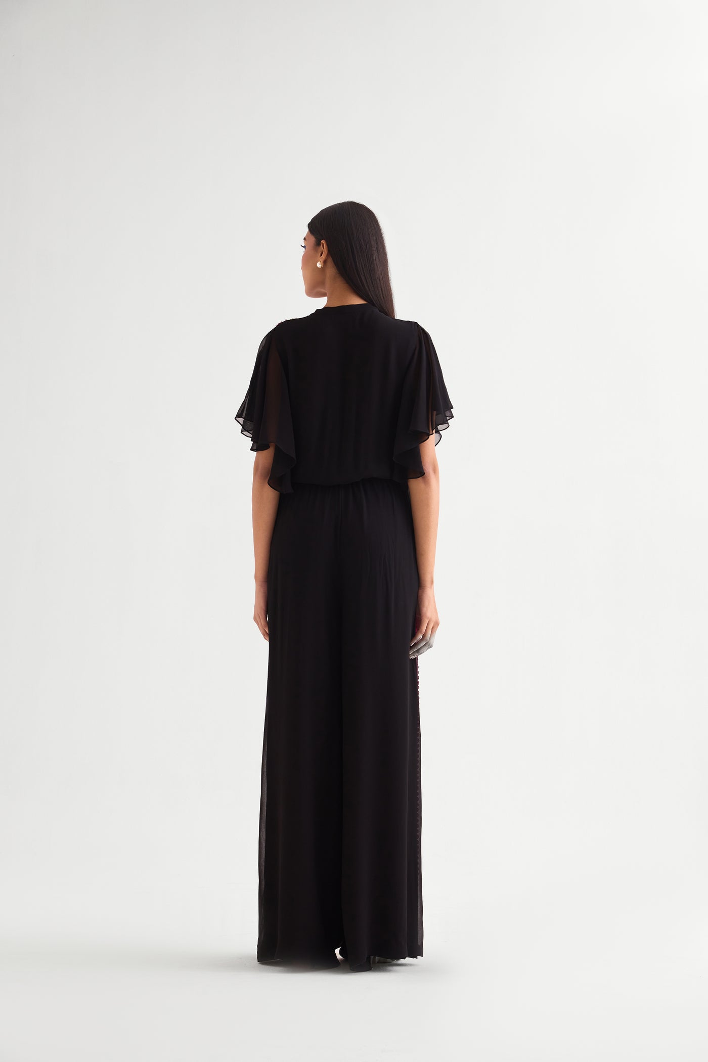 Namrata Joshipura Gloria Side Frill Boxy Jumpsuit indian designer wear online shopping melange singapore
