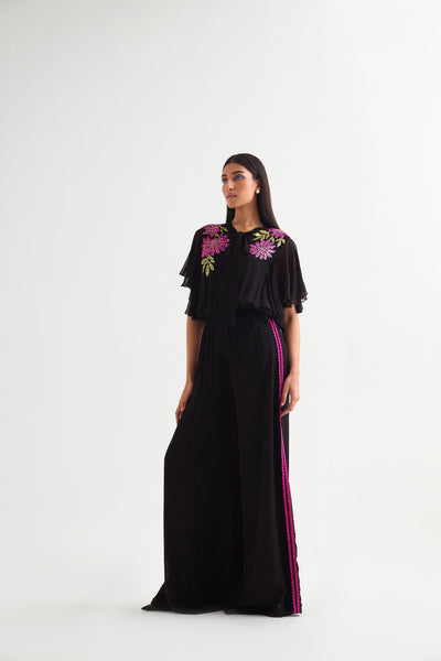 Namrata Joshipura Gloria Side Frill Boxy Jumpsuit indian designer wear online shopping melange singapore
