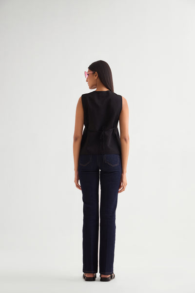 Namrata Joshipura Gloria Sleeveless Jacket Vest indian designer wear online shopping melange singapore