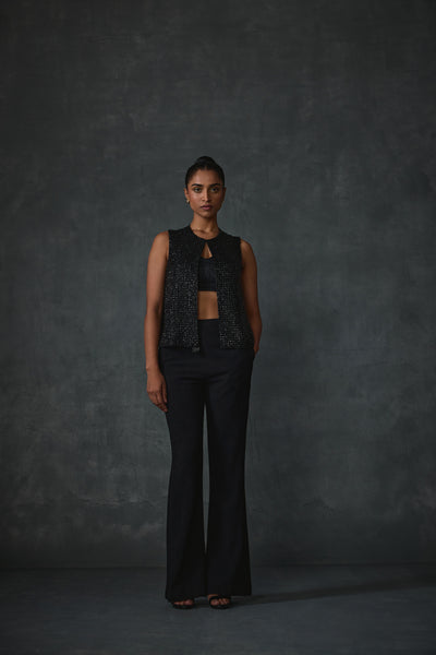 Namrata Joshipura Graysyl Open Jacket indian designer wear online shopping melange singapore

