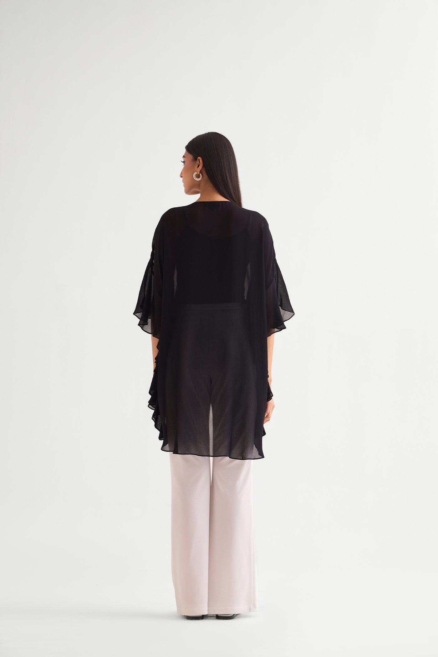 Namrata Joshipura Honey Bee Side Frill Tunic indian designer wear online shopping melange singapore