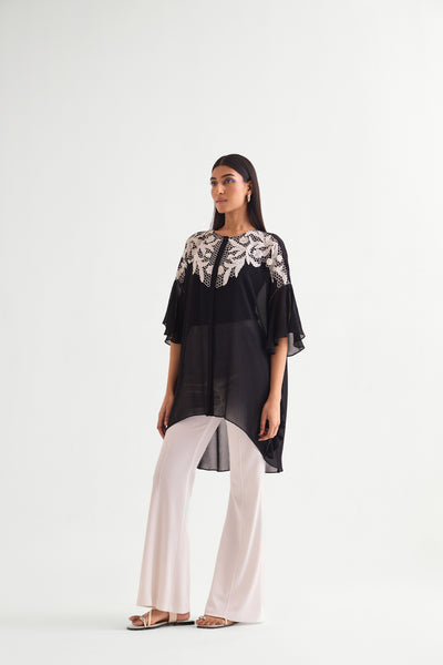 Namrata Joshipura Honey Bee Side Frill Tunic indian designer wear online shopping melange singapore