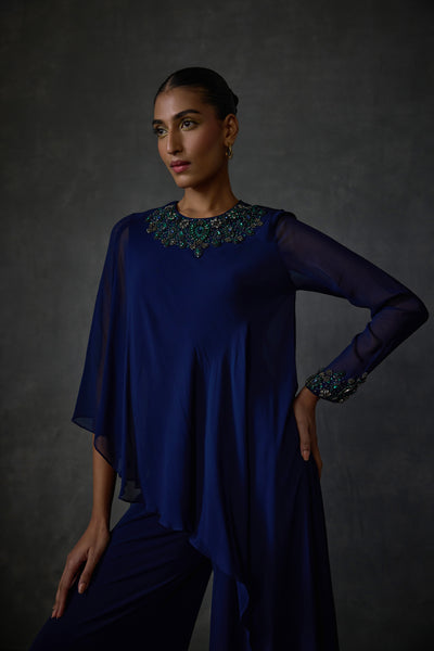 Namrata Joshipura Jewel Panel Jumpsuit indian designer wear online shopping melange singapore
