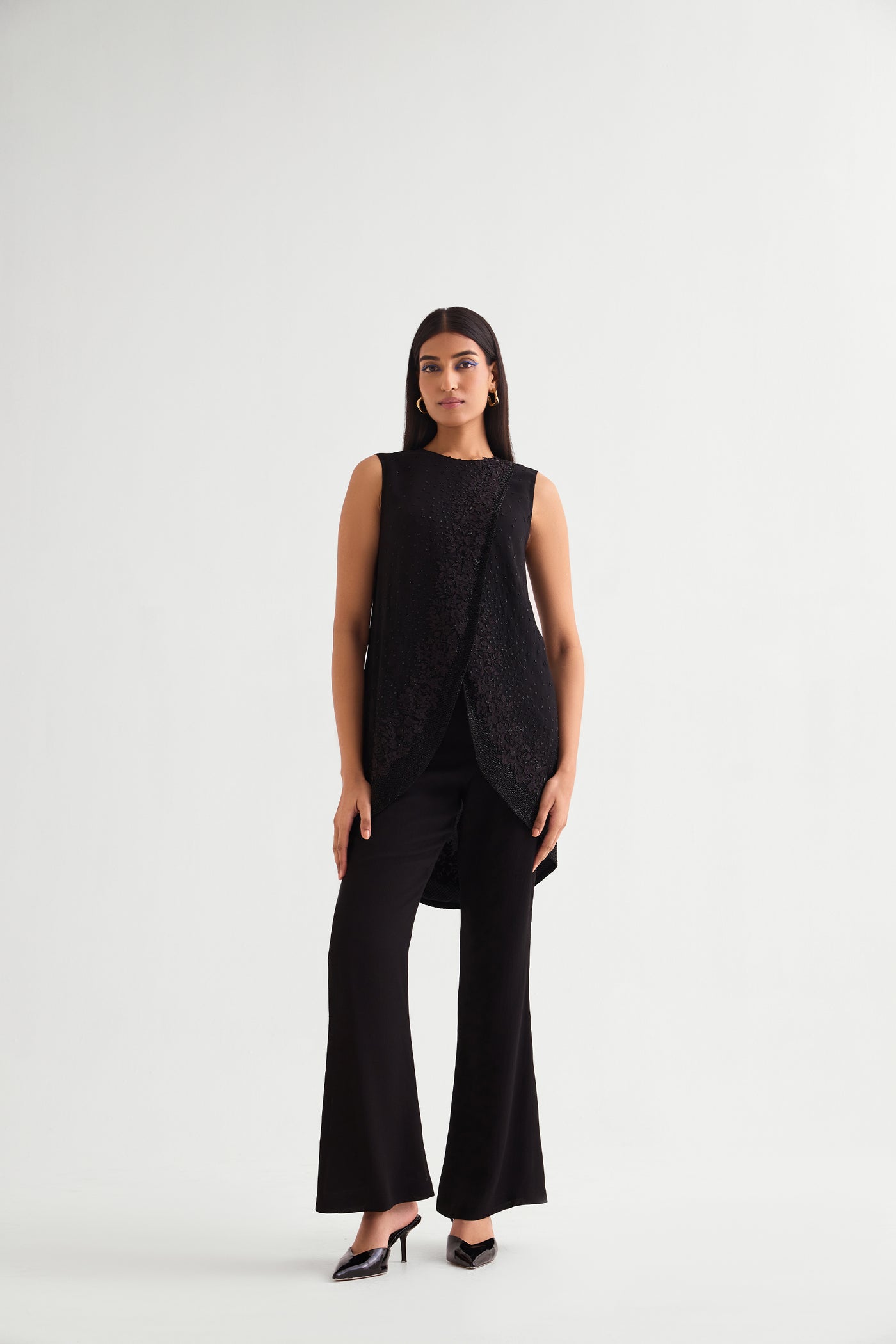 Namrata Joshipura Latice Grace Overlap Co-ord Set indian designer wear online shopping melange singapore