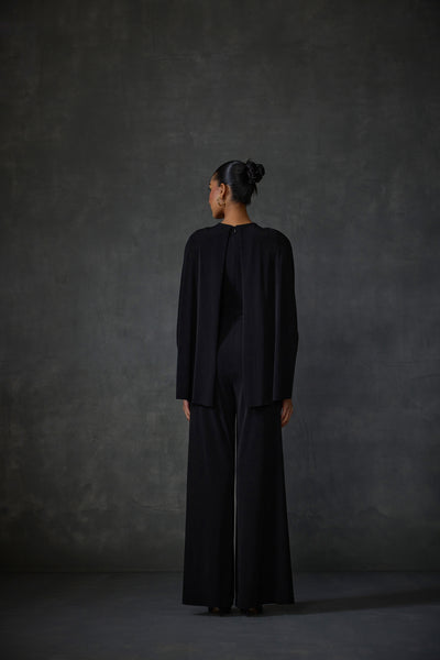 Namrata Joshipura Lattice Cape Style Jumpsuit indian designer wear online shopping melange singapore