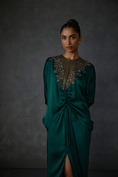 Namrata Joshipura Lattice Drawstring Dress indian designer wear online shopping melange singapore