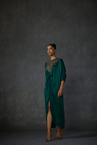 Namrata Joshipura Lattice Drawstring Dress indian designer wear online shopping melange singapore