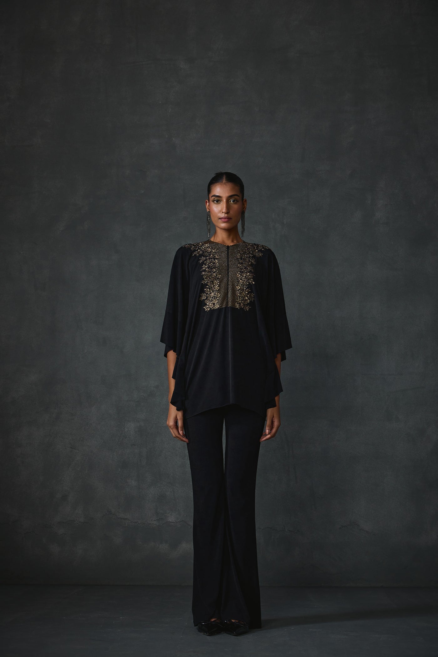 Namrata Joshipura Lattice Side Frill Co-ord Set indian designer wear online shopping melange singapore