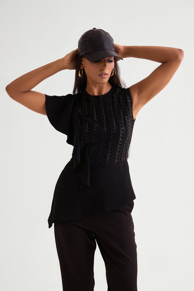 Namrata Joshipura Link Peplum Co-ord Set indian designer wear online shopping melange singapore