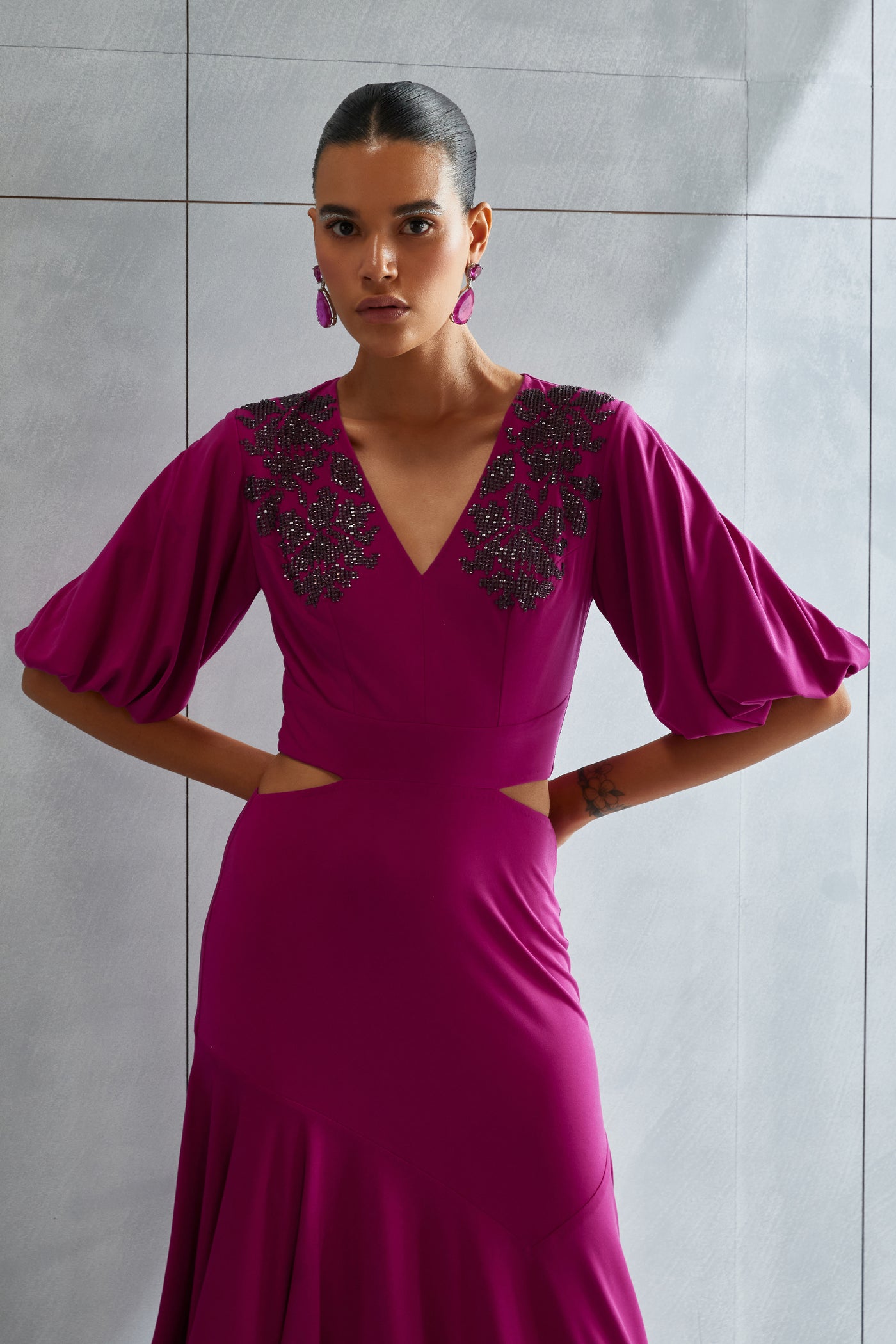 Namrata Joshipura Luna Cut Out Dress Indian designer wear online shopping melange singapore