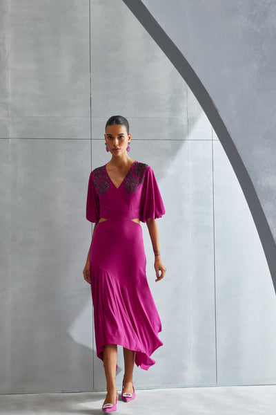 Namrata Joshipura Luna Cut Out Dress Indian designer wear online shopping melange singapore
