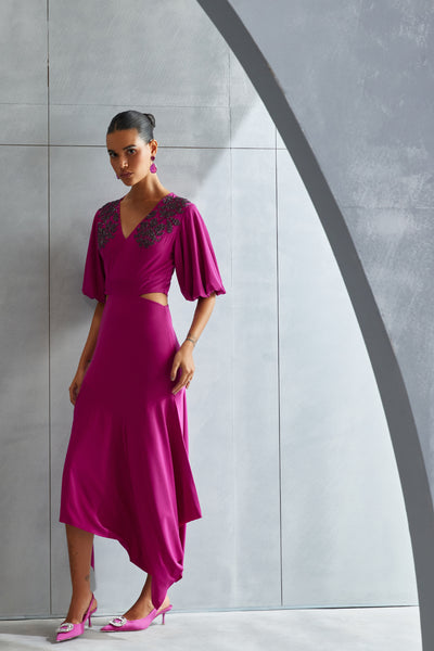 Namrata Joshipura Luna Cut Out Dress Indian designer wear online shopping melange singapore