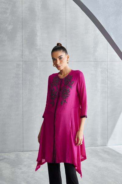 Namrata Joshipura Luna Handkerchief Hem Tunic Indian designer wear online shopping melange singapore