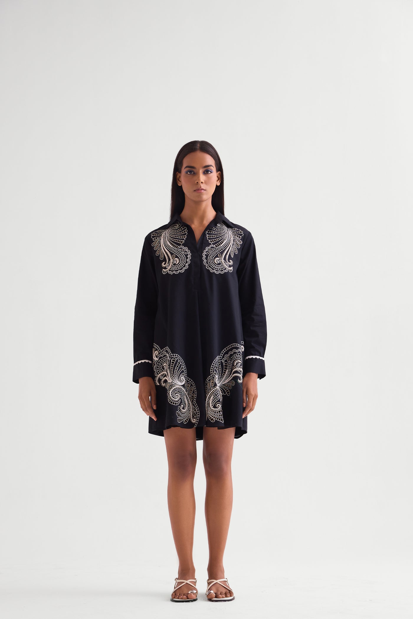 Namrata Joshipura Marina Shirt Dress indian designer wear online shopping melange singapore
