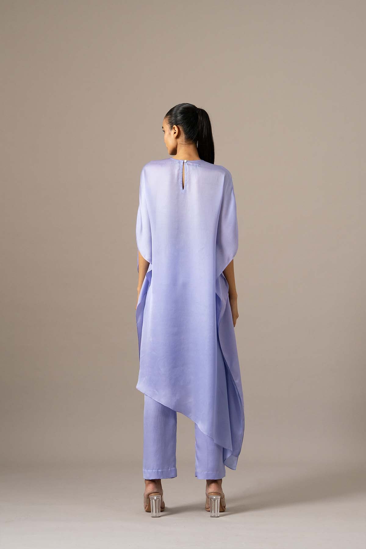 Namrata Joshipura Matrix Yoke Embroidered Kaftan Set indian designer wear online shopping melange singapore 
