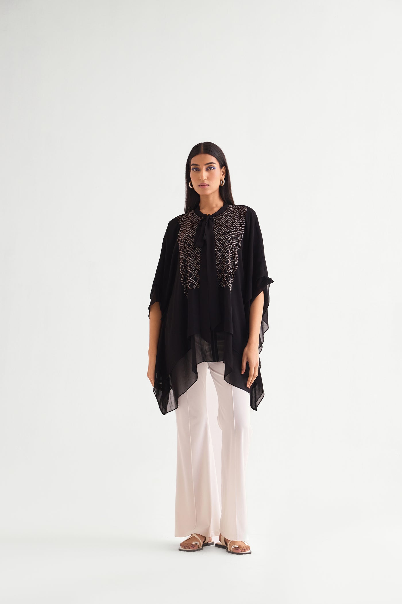 Namrata Joshipura Maze Double Layered Tunic indian designer wear online shopping melange singapore