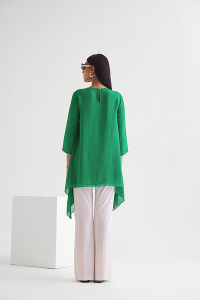 Namrata Joshipura Mila Asymmetric Long Tunic indian designer wear online shopping melange singapore