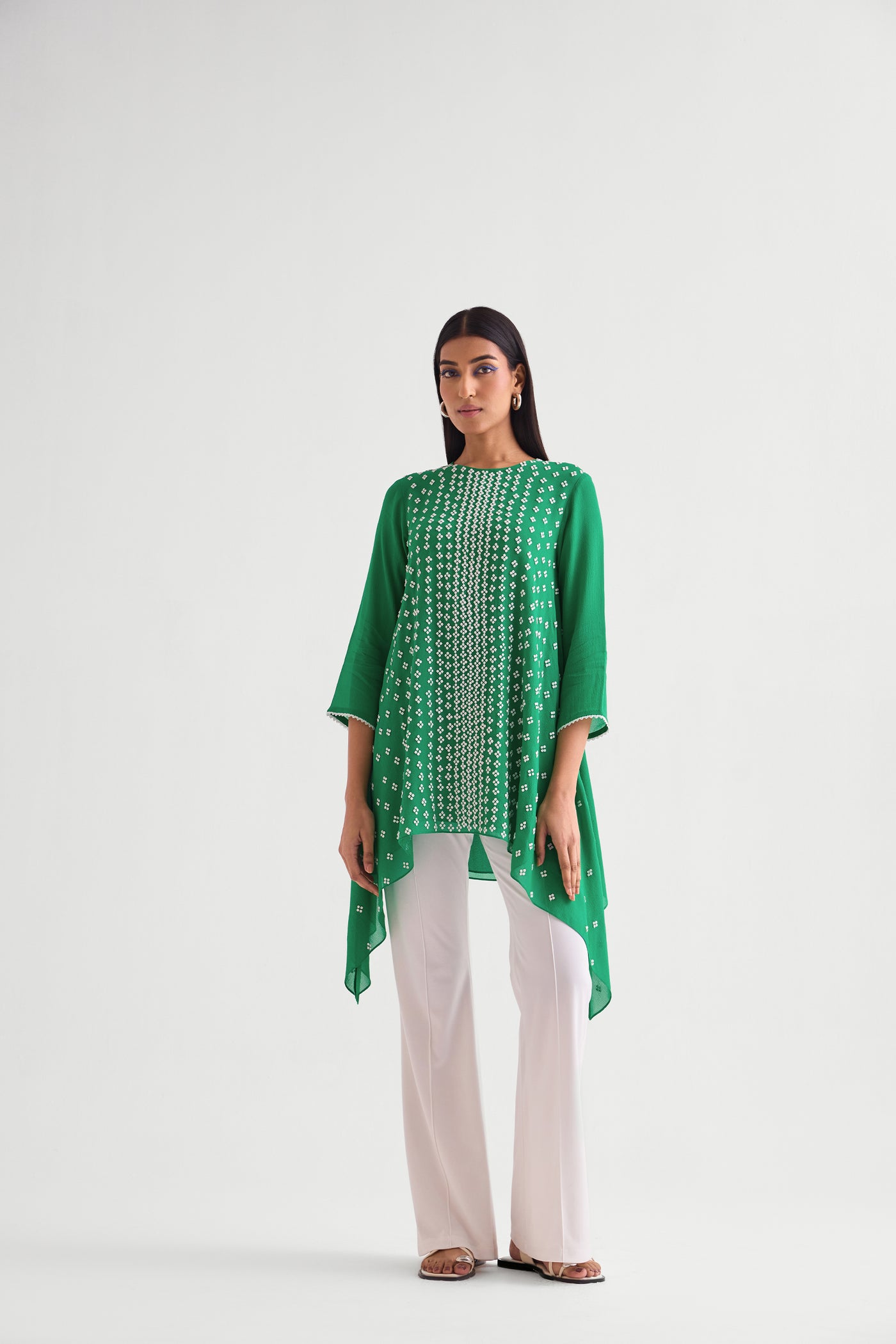 Namrata Joshipura Mila Asymmetric Long Tunic indian designer wear online shopping melange singapore
