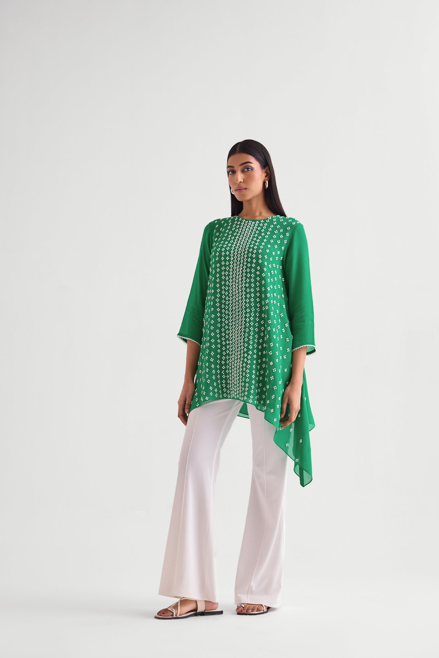 Namrata Joshipura Mila Asymmetric Long Tunic indian designer wear online shopping melange singapore