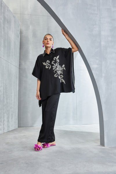 Namrata Joshipura Moon Flower Kaftan Set Indian designer wear online shopping melange singapore