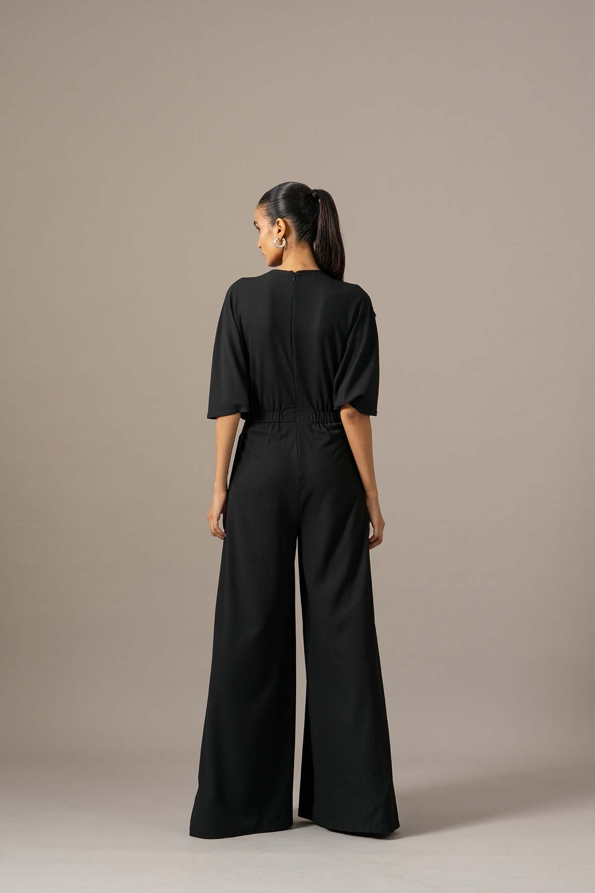Namrata Joshipura Moonflower Box Pleat Jumpsuit indian designer wear online shopping melange singapore 