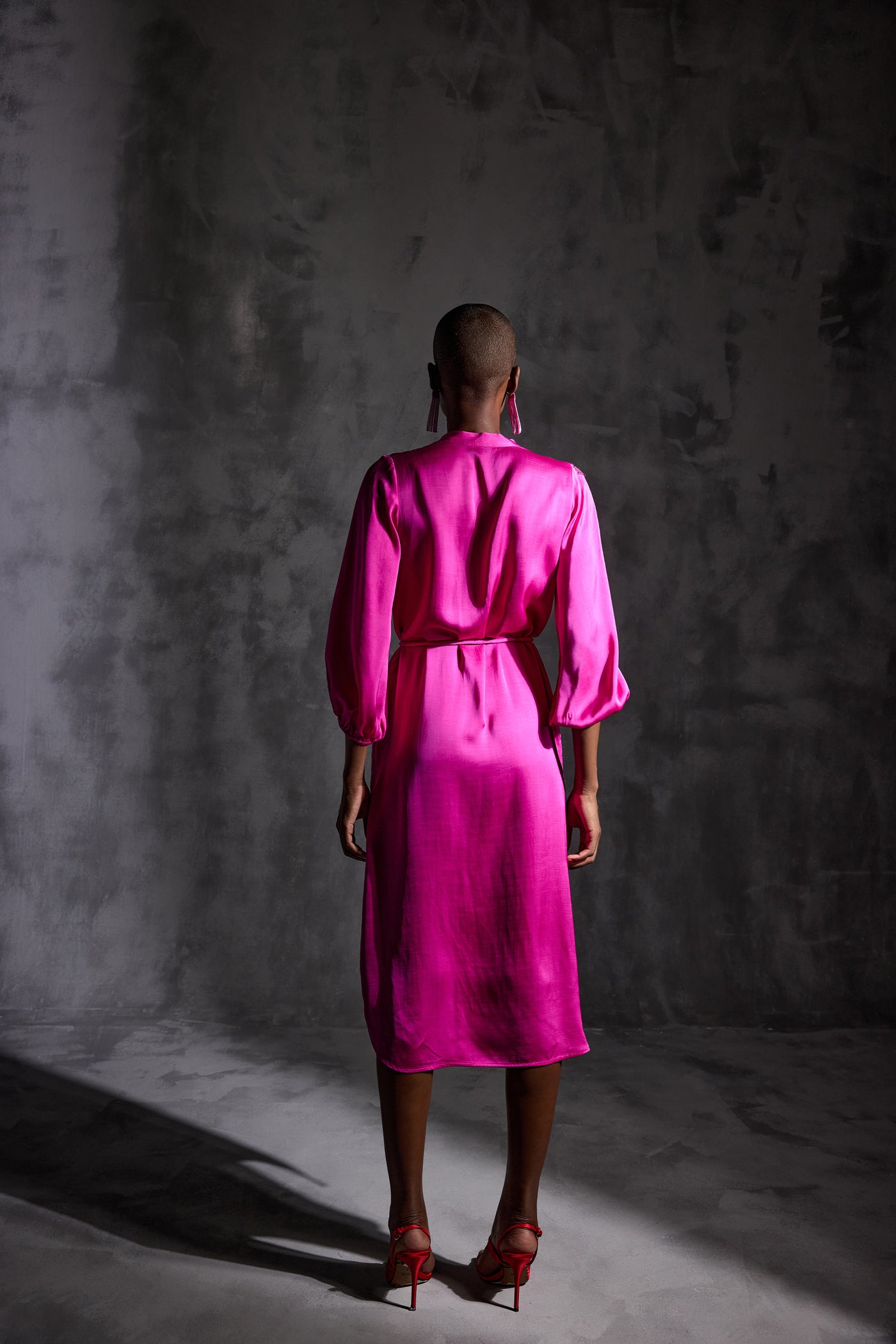 Namrata Joshipura Moonflower Shift Dress With Belt indian designer wear online shopping melange singapore