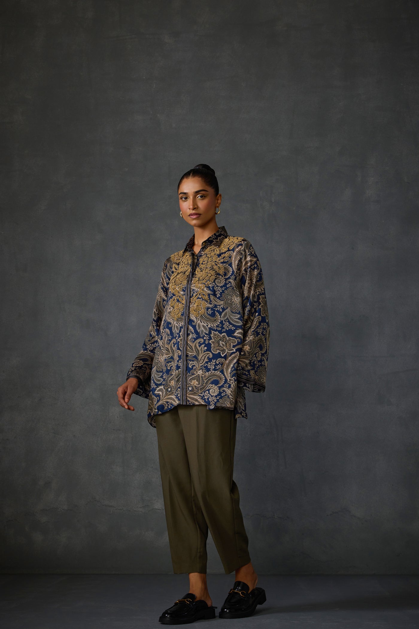 Namrata Joshipura Myrrah Paisley Trapeze Tunic indian designer wear online shopping melange singapore