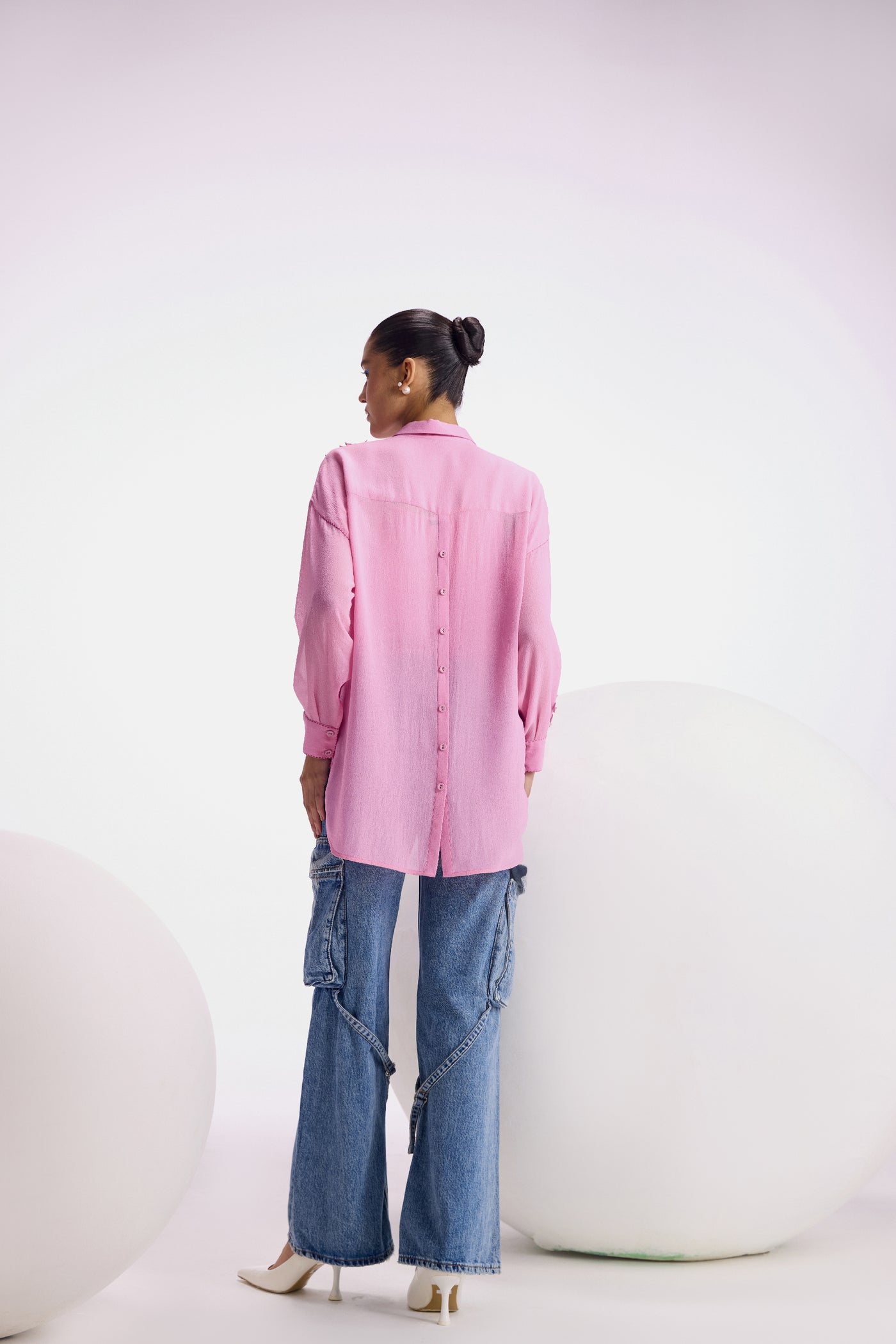 Namrata Joshipura Nigella Boxy Shirt indian designer wear online shopping melange singapore