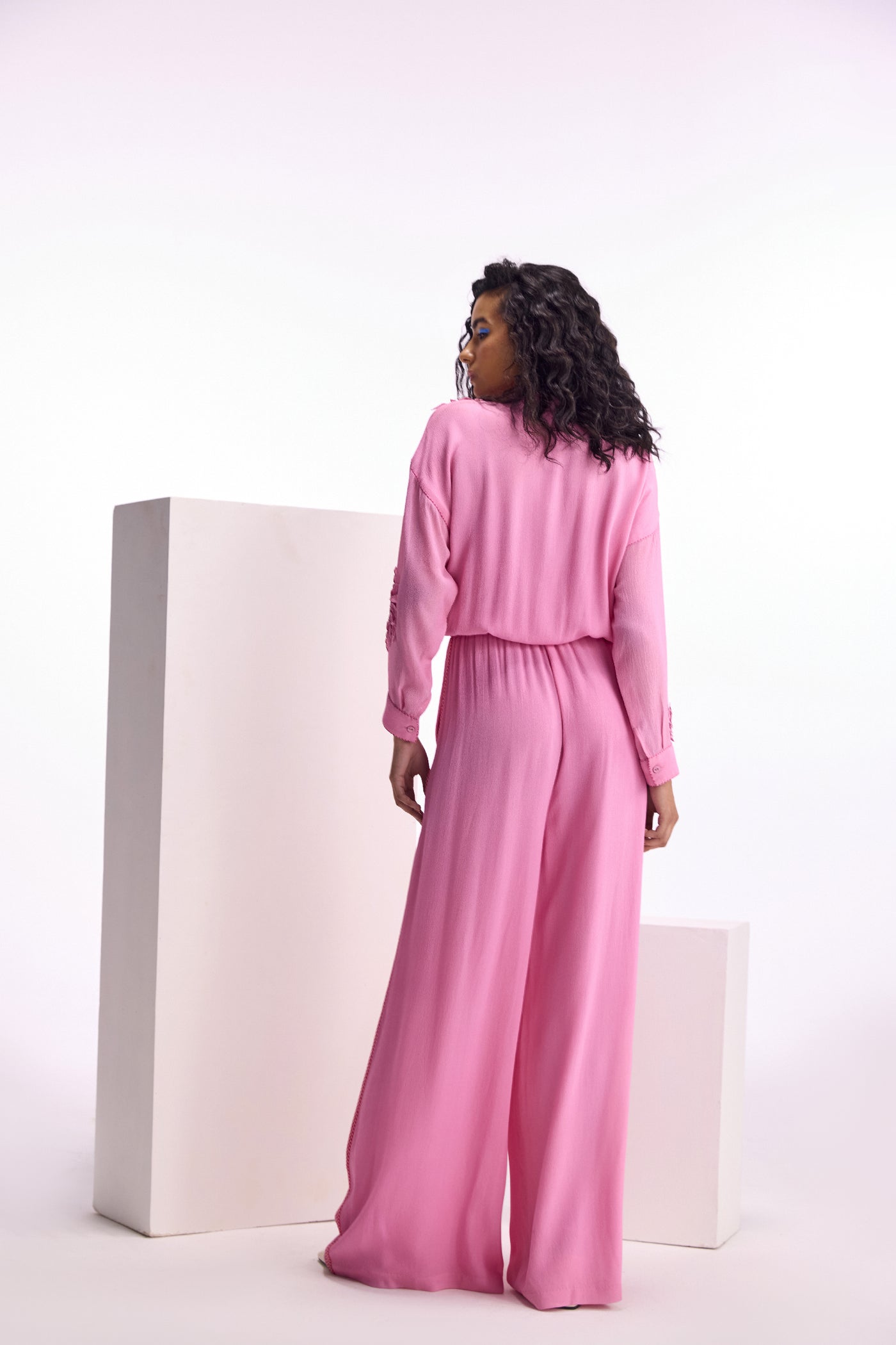 Namrata Joshipura Nigella Collar Jumpsuit indian designer wear online shopping melange singapore