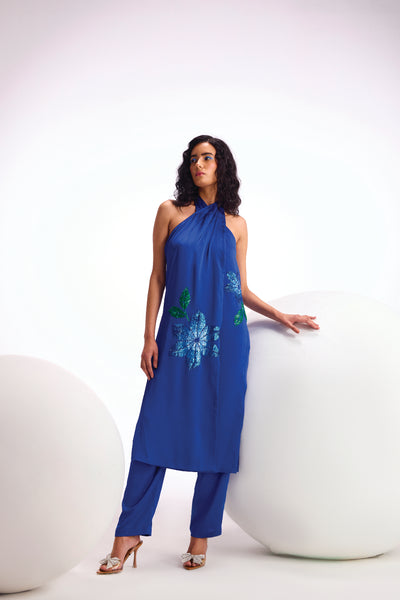 Namrata Joshipura Nova halter neck co-ord set indian designer wear online shopping melange singapore
