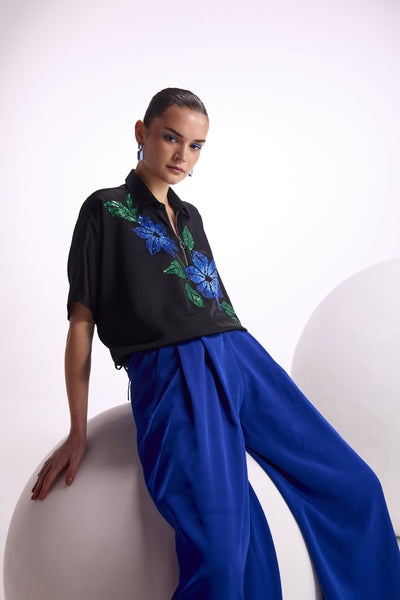 Namrata Joshipura Nova Zipper Top indian designer wear online shopping melange singapore