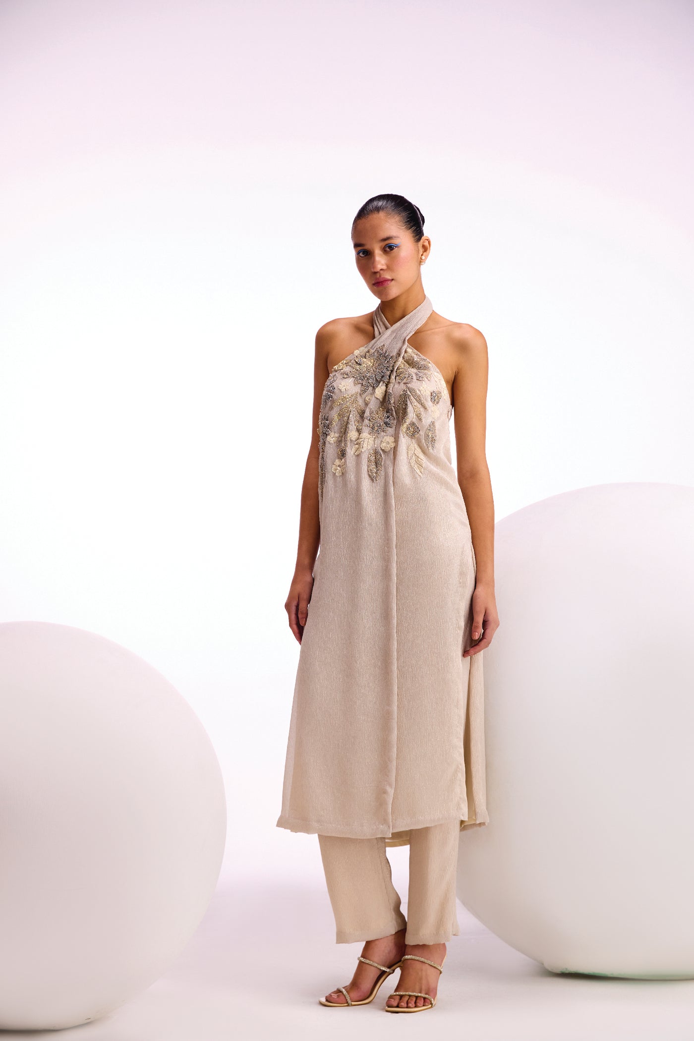 Namrata Joshipura Ophelia Halter Neck Set indian designer wear online shopping melange singapore