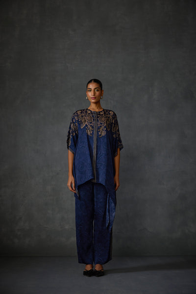 Namrata Joshipura Paisley Asymetric Co-ord Set indian designer wear online shopping melange singapore
