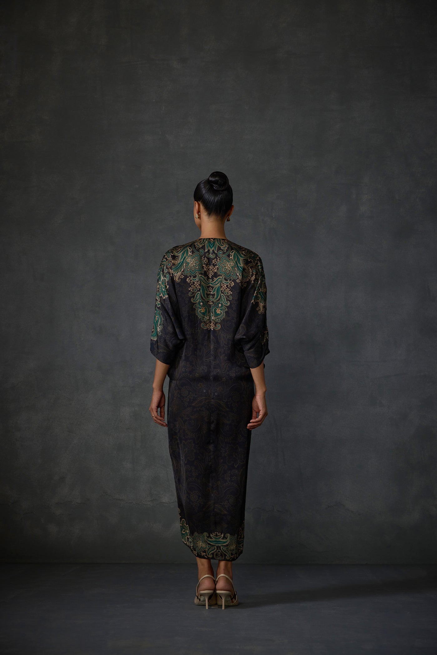 Namrata Joshipura Paisley Drawstring Dress indian designer wear online shopping melange singapore
