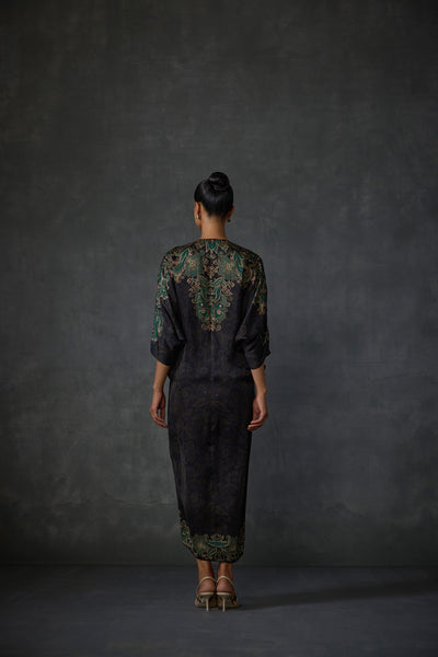 Namrata Joshipura Paisley Drawstring Dress indian designer wear online shopping melange singapore
