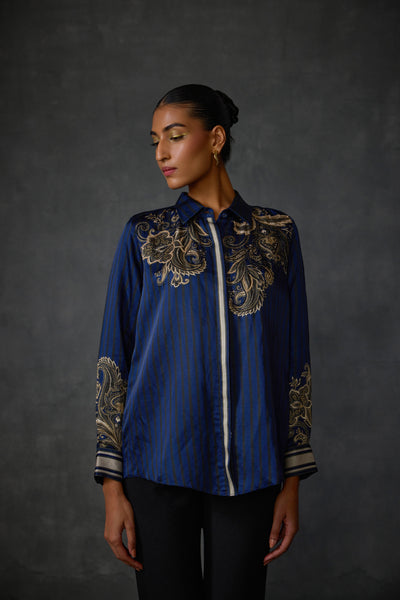 Namrata Joshipura Paisley Shirt indian designer wear online shopping melange singapore

