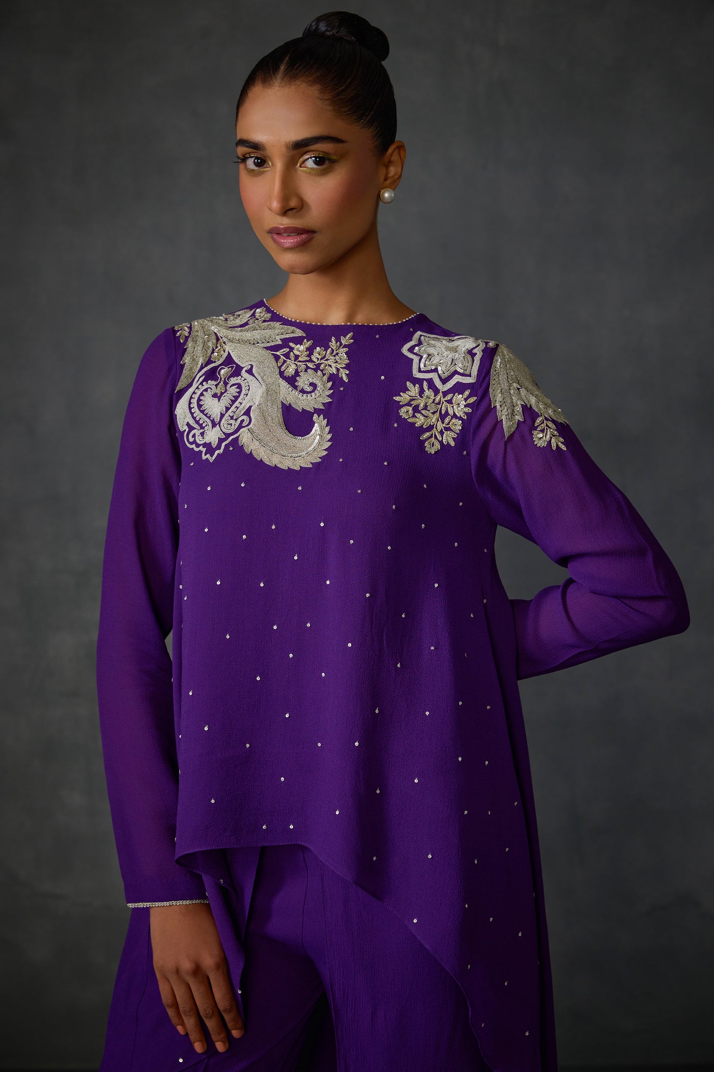 Namrata Joshipura Peizuli Back Long Tunic indian designer wear online shopping melange singapore
