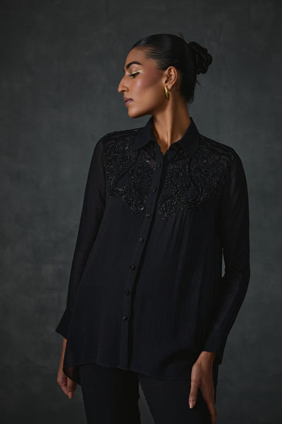 Namrata Joshipura Peizuli Stylized Shirt indian designer wear online shopping melange singapore