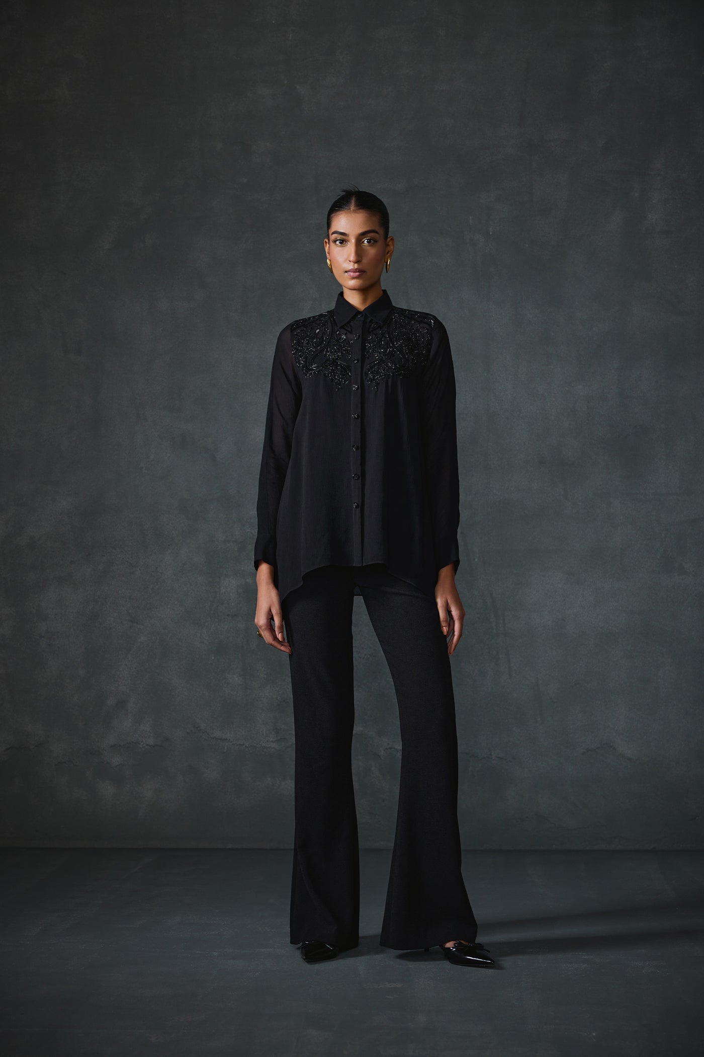 Namrata Joshipura Peizuli Stylized Shirt indian designer wear online shopping melange singapore