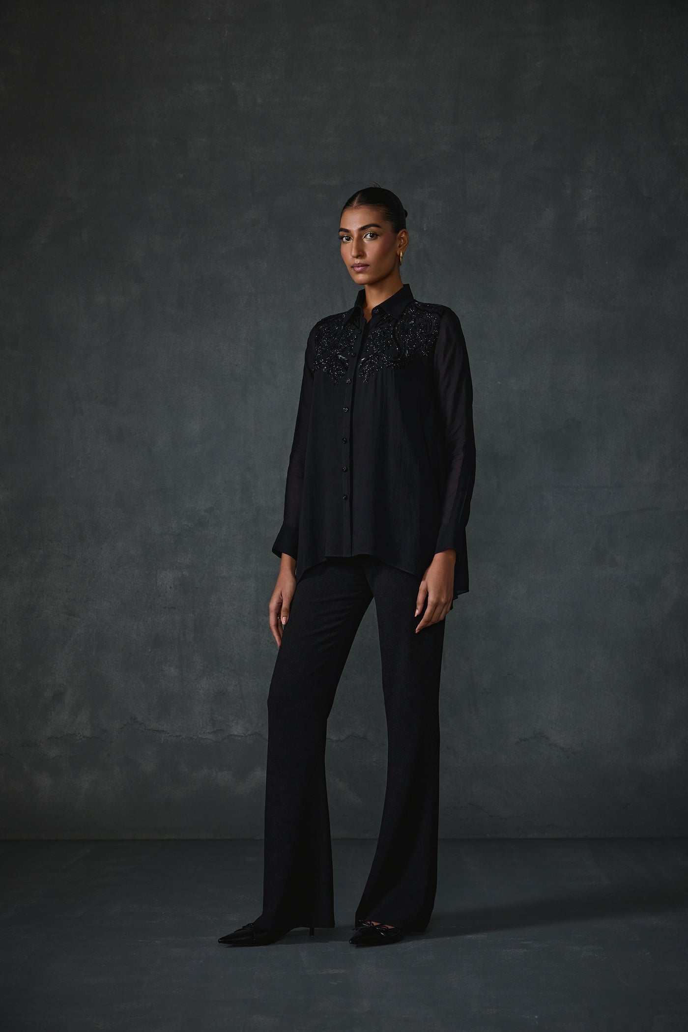 Namrata Joshipura Peizuli Stylized Shirt indian designer wear online shopping melange singapore