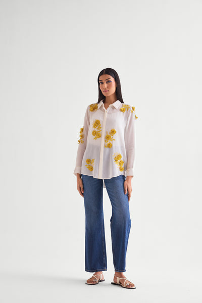 Namrata Joshipura Scrunchy Classic Shirt indian designer wear online shopping melange singapore