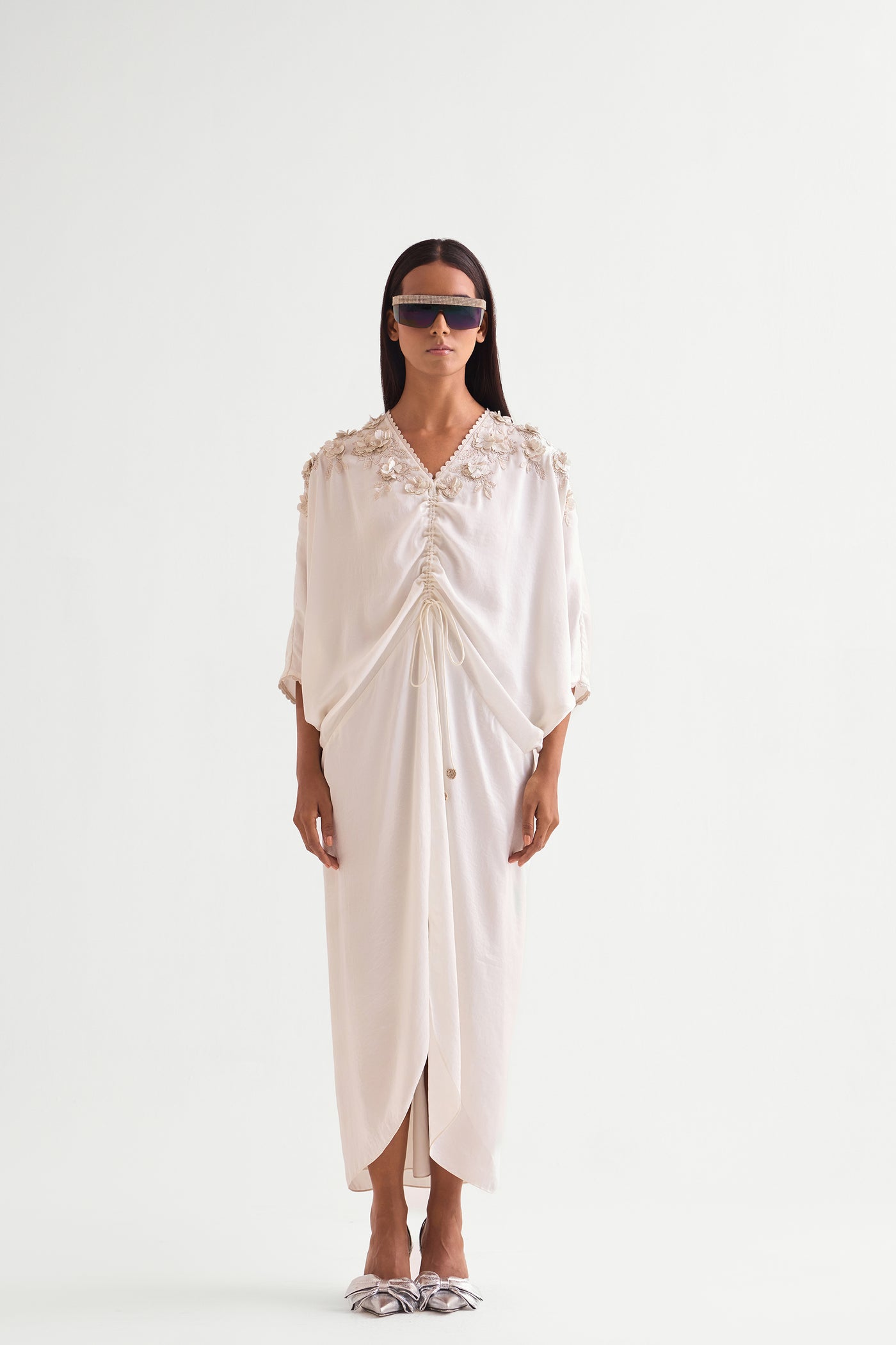 Namrata Joshipura Scrunchy Drawstring Dress indian designer wear online shopping melange singapore