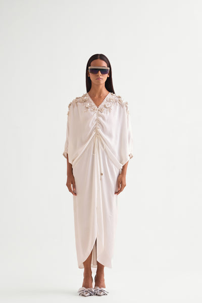 Namrata Joshipura Scrunchy Drawstring Dress indian designer wear online shopping melange singapore